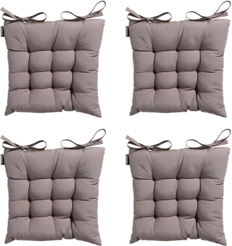 Madison Toscane Kussen Panama Taupe 46x46 Bruin 4 Stuks
