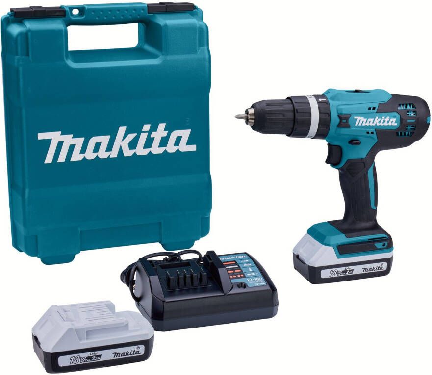 Makita Accu Schroef- klopboormachine Hp488dwae 18v