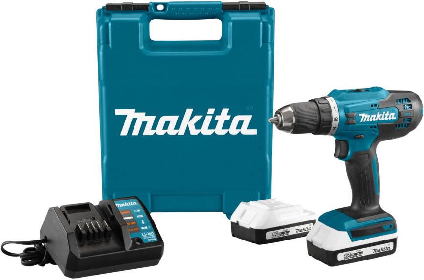 Makita Accuschroefboormachine Df488dwae 18v (2 Accu's)