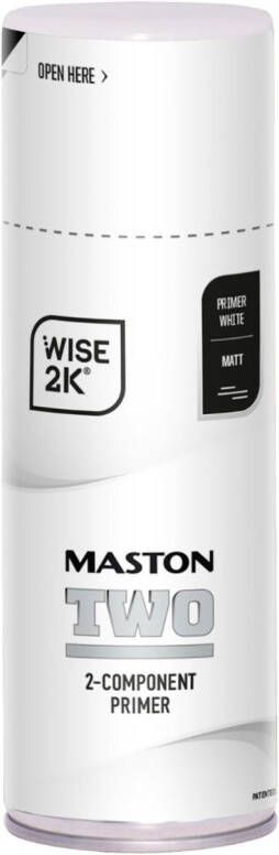 Maston 2k Epoxy Primer Anti Roest Wit 400 Ml Spuitbus Verf