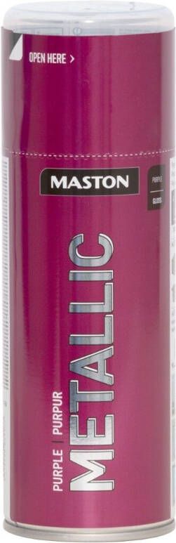 Maston Metallic paars spuitverf 400 ml spuitbus verf