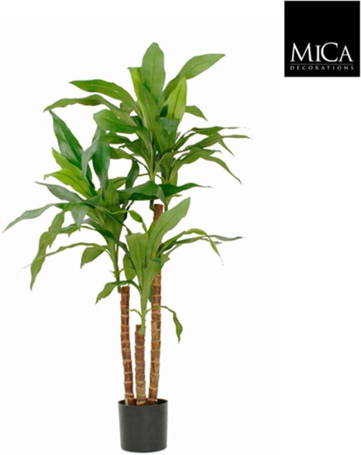 Mica Decorations Kunstplant Dracaena Groen In Pot 100 Cm - Foto 2