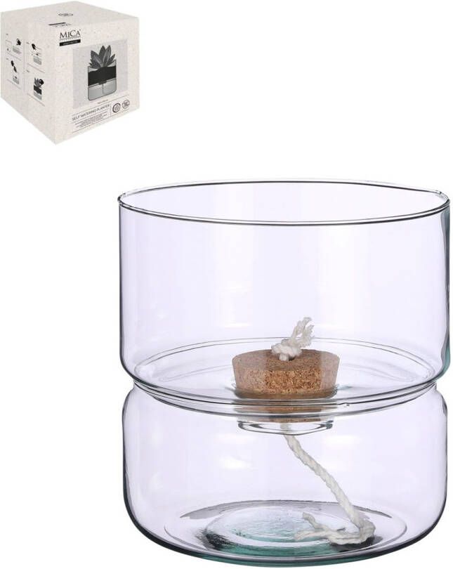 Mica Decorations Elements Vaas 19x19x22 Cm Glas