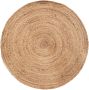 MISOU Vloerkleed Rond Tapijt Binnen Jute Veranda Kleed Wandkleed 80x80cm Beige Wanddecoratie - Thumbnail 3