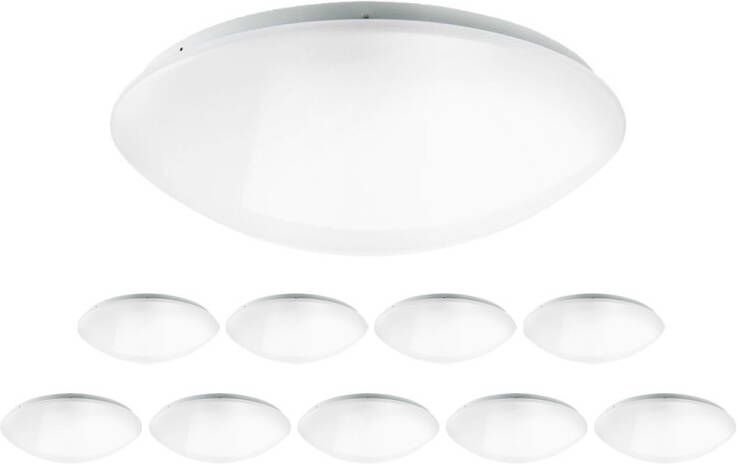 Noxion Voordeelpak 10x Led Bulkhead Corido Wit 18w 1561lm 840 Koel Wit | 360mm Ip44