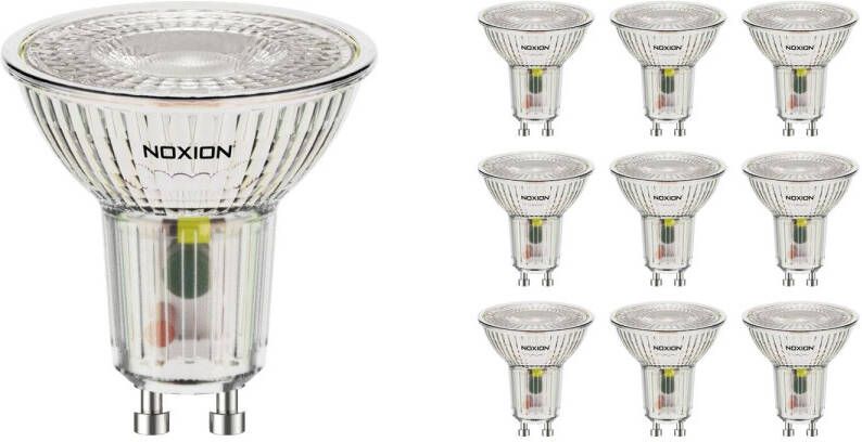 Noxion Voordeelpak 10x Led Spot Gu10 Par16 4.8w 450lm 36d 827 Zeer Warm Wit | Vervangt 50w