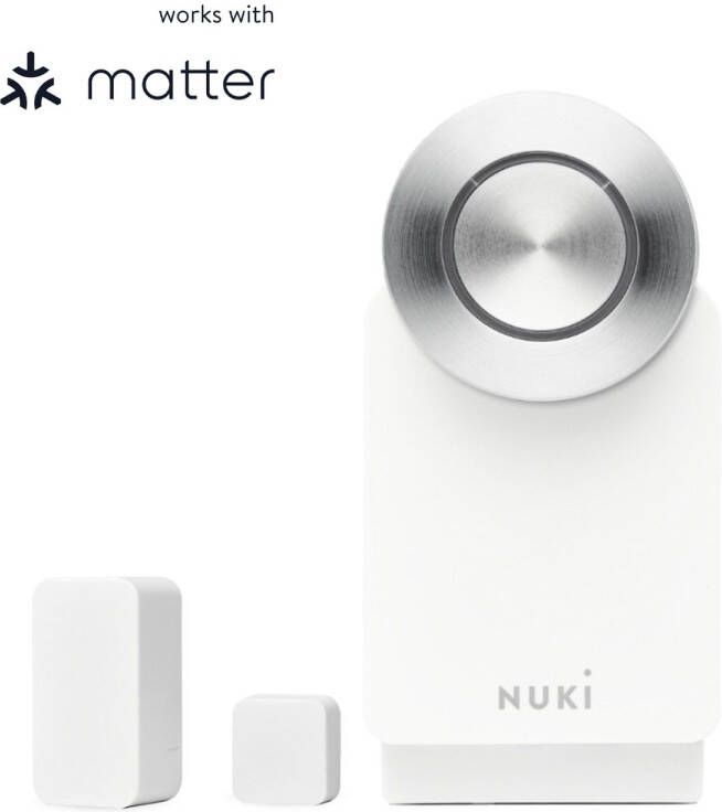 Nuki Slimme Deurslot Smart Lock Pro 4.0 + Bewegingsmeler Wit