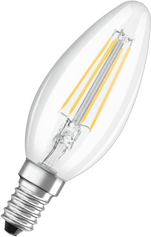 Osram Classic Led E14 Kaars Filament Helder 5.5w 806lm 827 Zeer Warm Wit | Dimbaar Vervangt 60w