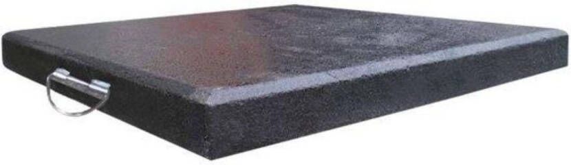 Outdoor Living Zware parasolvoet Granietplaat 90 kilo zwart | 4 gaten afstand diagonaal 16 cm - Foto 2