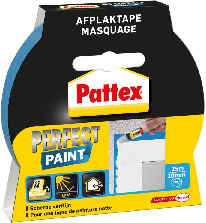 Pattex Afplaktape Schilderstape 19 meter x 25 mm