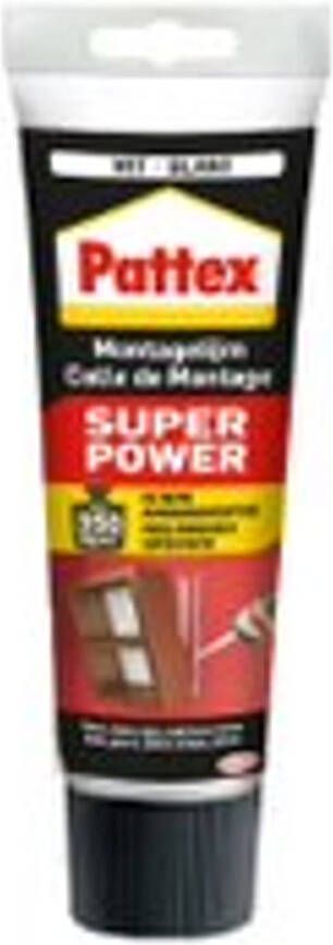 Pattex Montagelijm Super Power Waterbasis Wit 250g