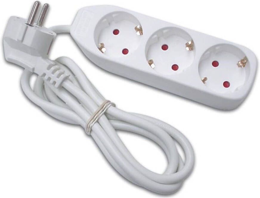 Perel Stekkerdoos 3 Stopcontacten Met Randaarde (type F) Kabel 1.5 M 3500 W