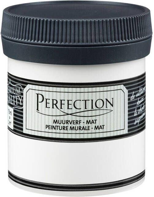 Perfection Muurverf Ultradekkend Mat Kleurtester 75ml 01 Titanium Wit