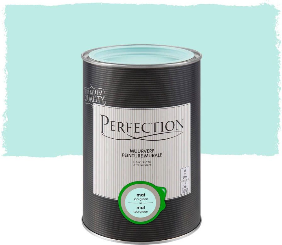 Perfection Muurverf Ultradekkend Mat Sea Green 1l