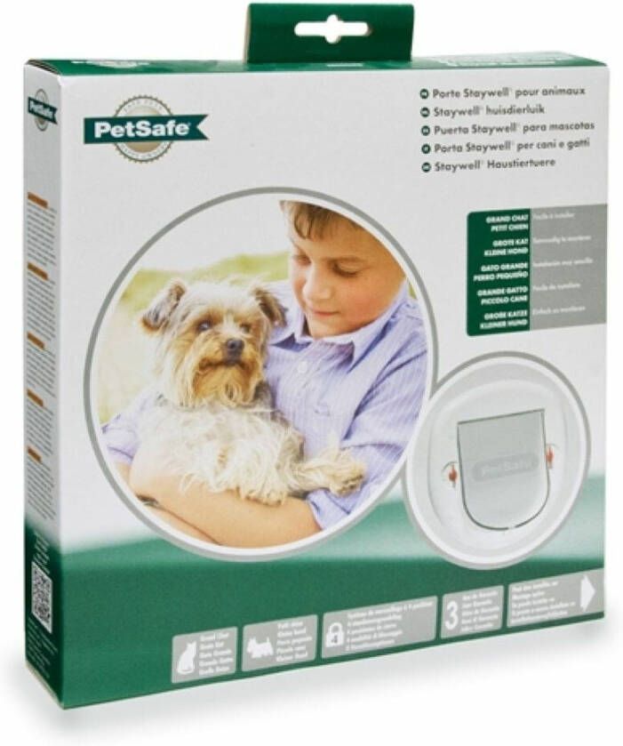 Petsafe Kattenluikje Grote Kat & Kleine Hond Wit