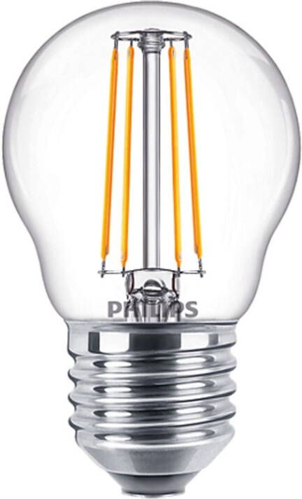 Philips Corepro Ledluster E27 Kogel Filament Helder 4.3w 470lm 827 Zeer Warm Wit | Vervangt 40w