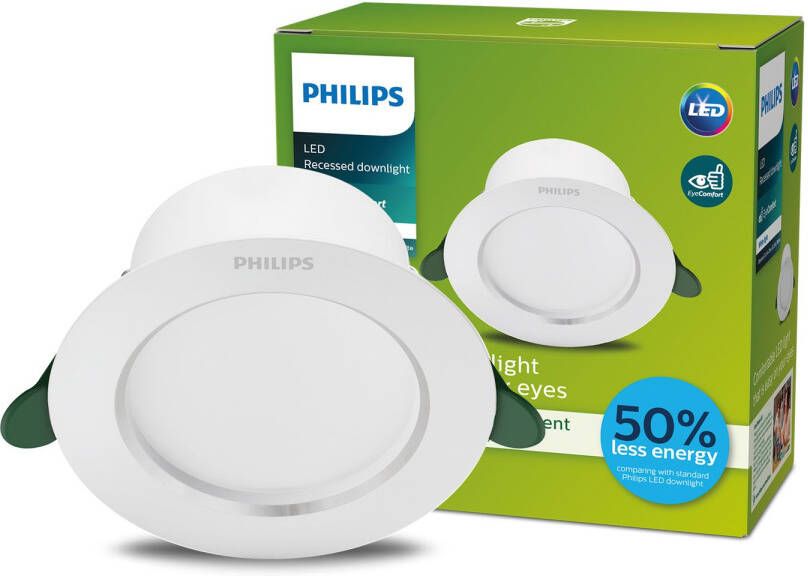 Philips Diamond Cut Ultra Efficient Inbouwspot Helderwit Licht 2w Energiezuinig