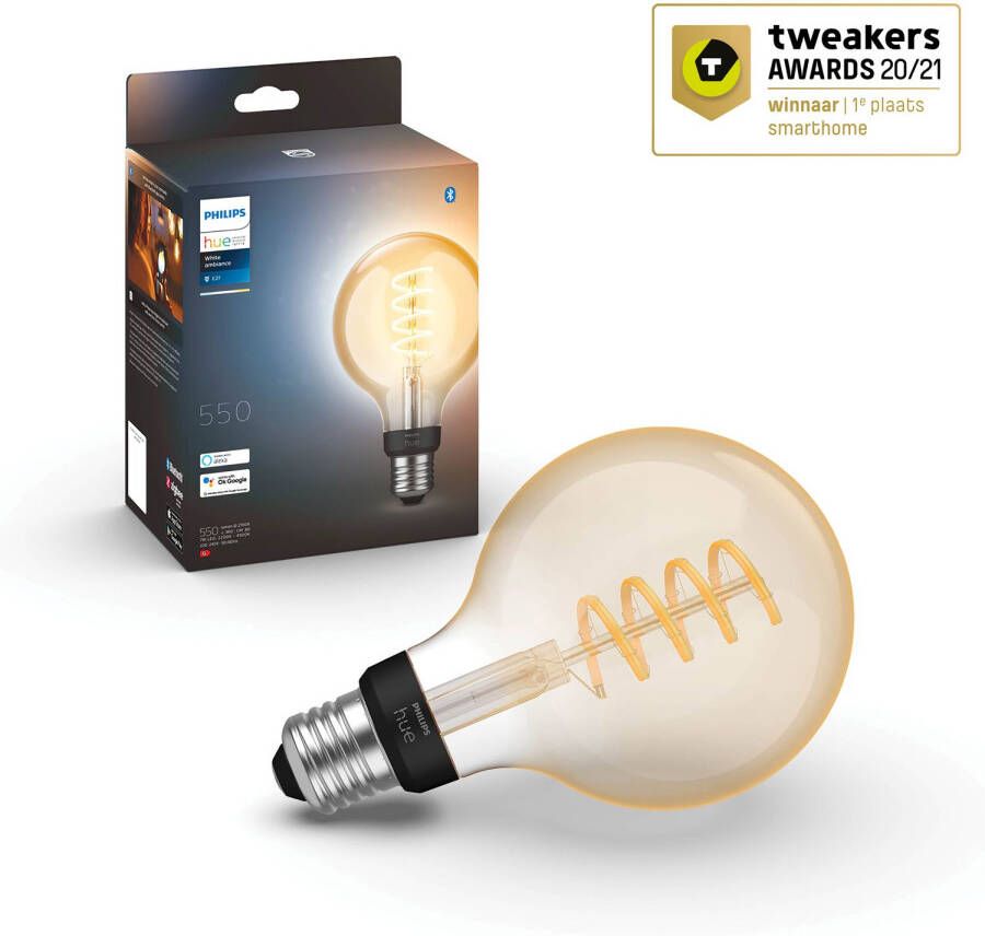 Philips Hue White Ambiance filament standaard lamp goud dimbaar E27… - Foto 2