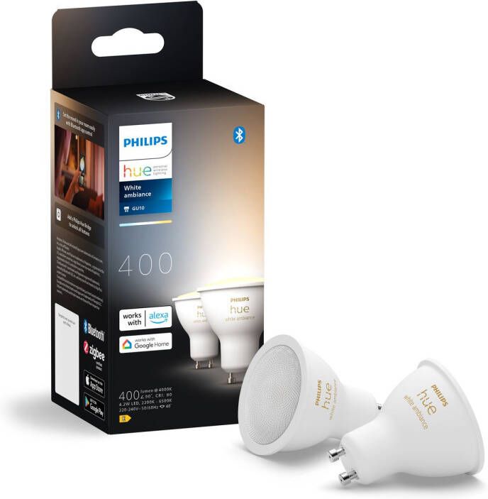 Philips Hue Ledspot Gu10 4 3w 2 Stuks