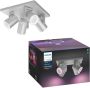 Philips Hue Argenta Opbouwspot White and Color Ambiance GU10 4 x 5 7W Aluminium Bluetooth - Thumbnail 3