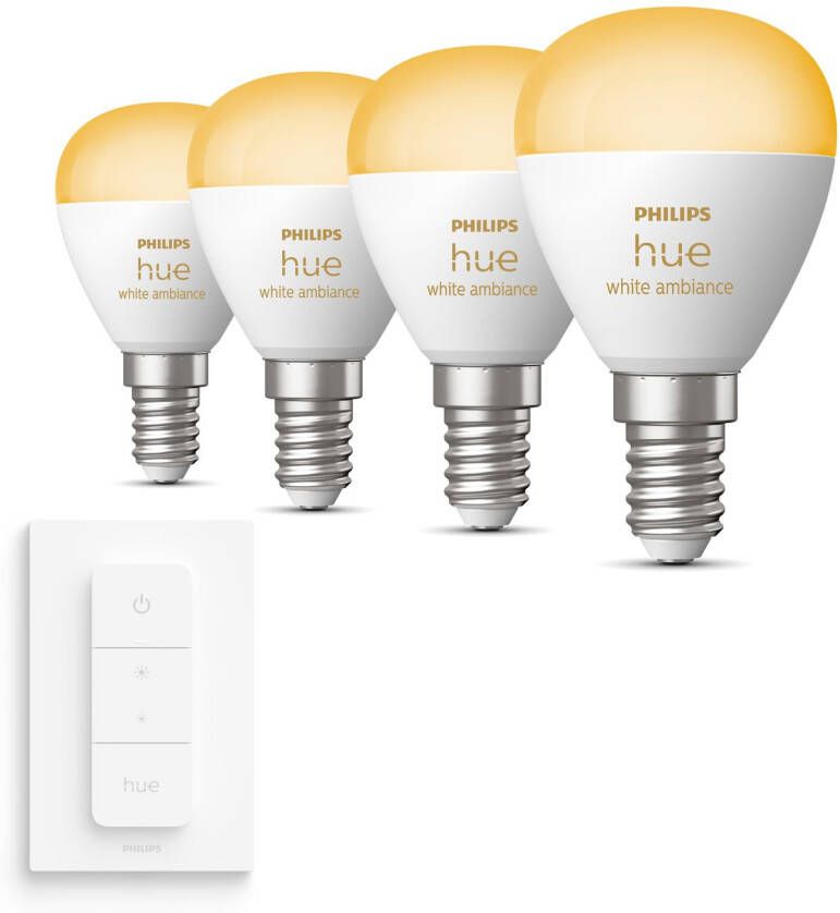 Philips Hue Starterspakket White Ambiance Kogellamp E14