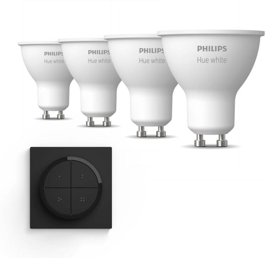 Philips Hue White Gu10 Uitbreidingspakket Incl. Tap Dial Switch Zwart