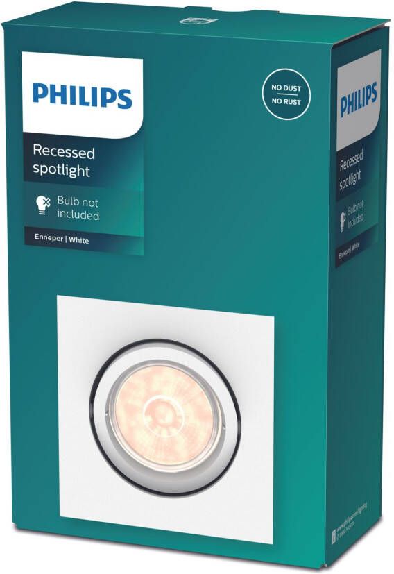 Philips Inbouwspot Enneper Wit ⌀9cm Gu10