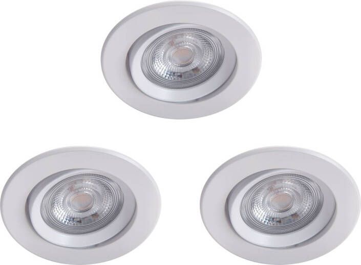 Philips Inbouwspot Sparkle Wit ⌀8 5cm 5w 3 Stuks