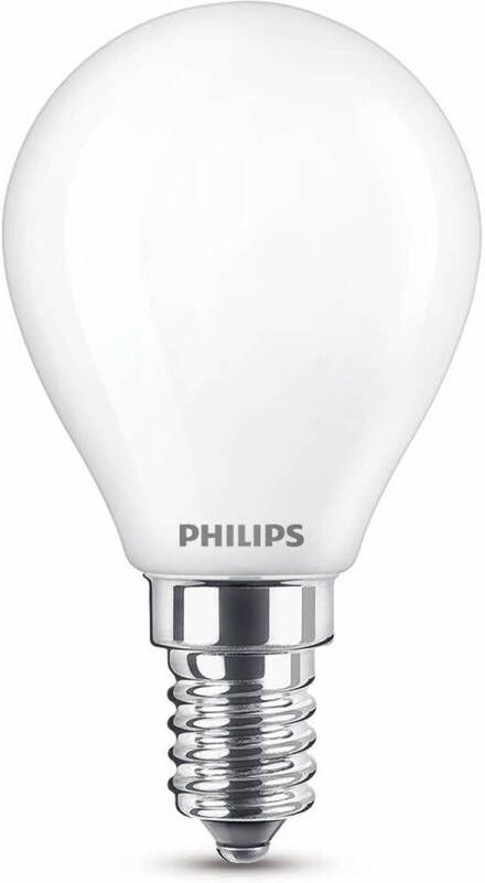 Philips LED lamp E14 6 5W 806Lm kogel mat