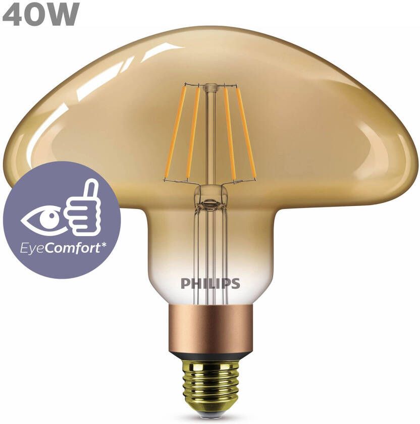 Philips LED Deco filament Paddenstoel dimbaar E27 5 5W 470lm 1800K …