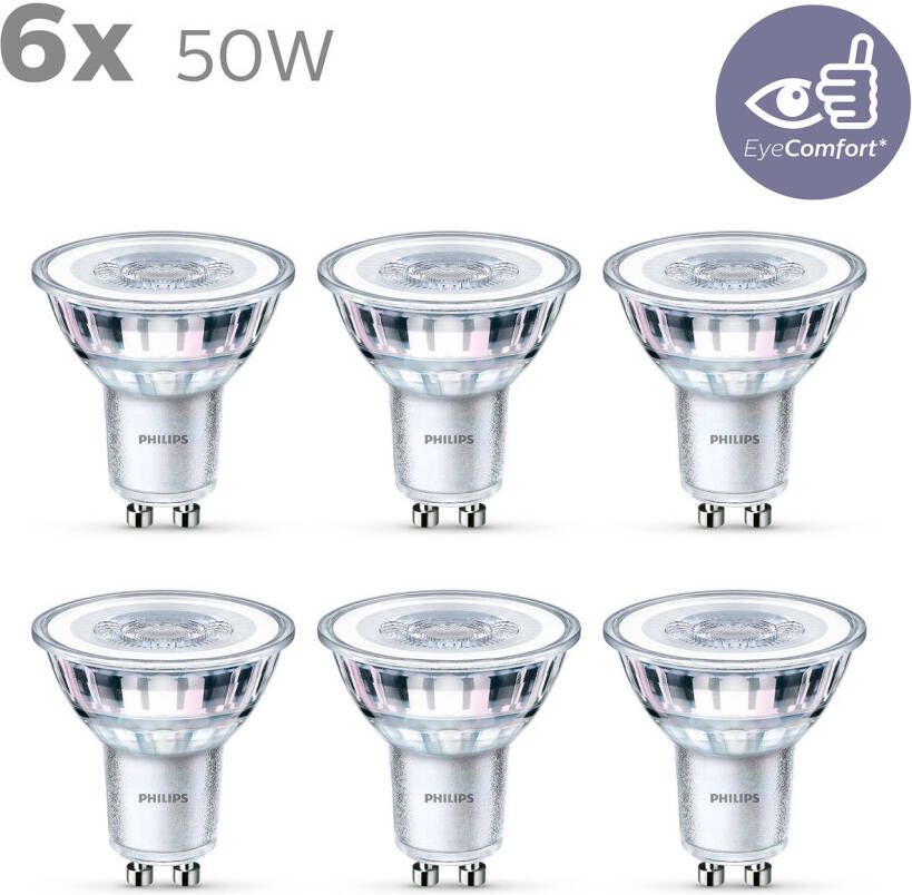 Philips Ledspot Gu10 4 6w 6 Stuks