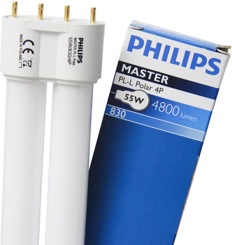 Philips Master Pl-l 55w 830 Warm Wit | 4 Pin