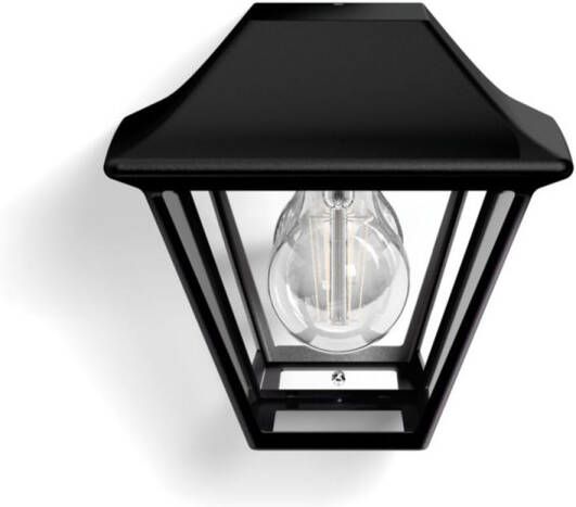 Philips Muurverlichting Alpenglow Zwart E27