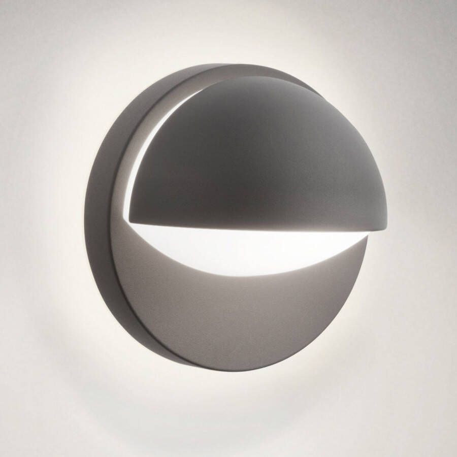 Philips JUNE Wandlamp E27 1x Rond Lichtgrijs