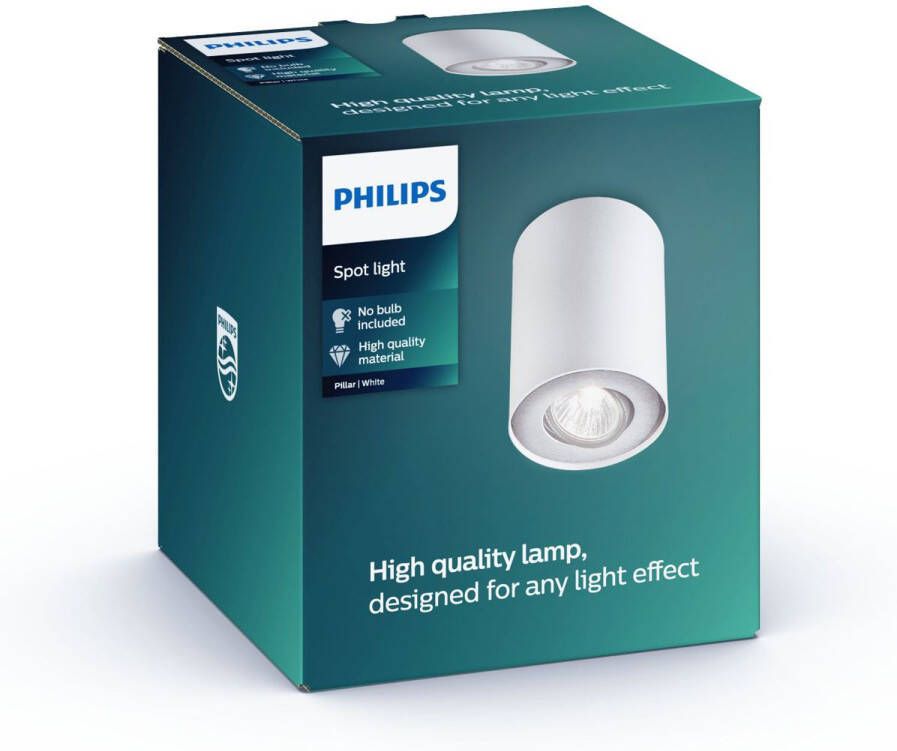 Philips Spot Pillar Wit Gu10