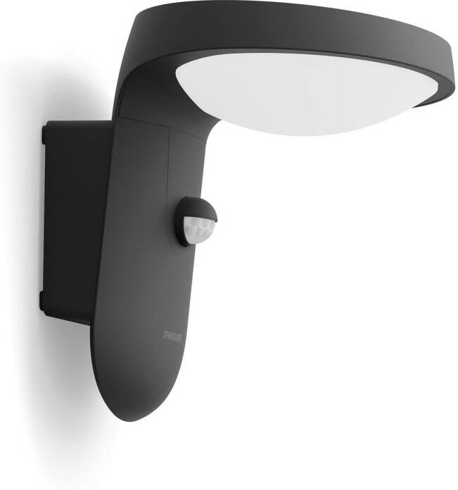 Philips Wandlamp Tyla Antraciet 9w Met Sensor