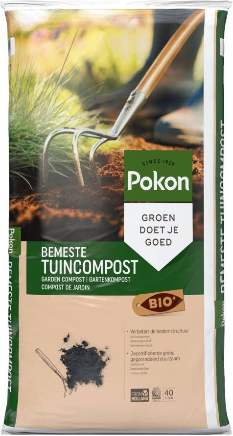 POKON Bio bemeste tuincompost 40 L