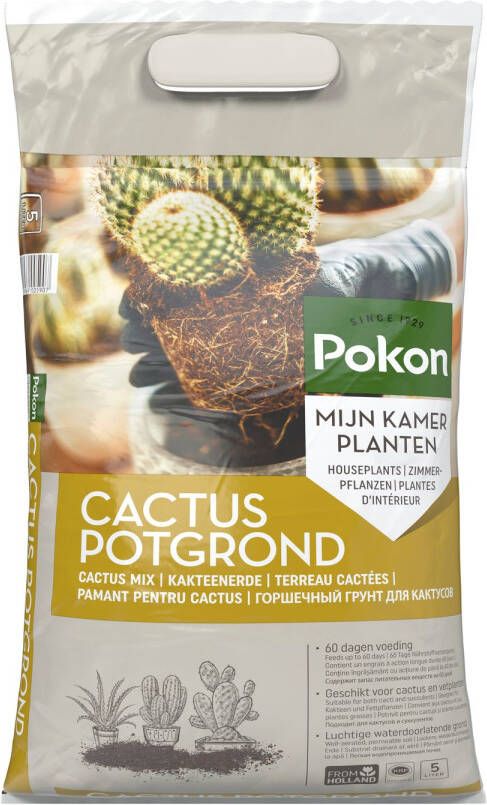 POKON Cactus grond Kamerplanten potgrond 5 L