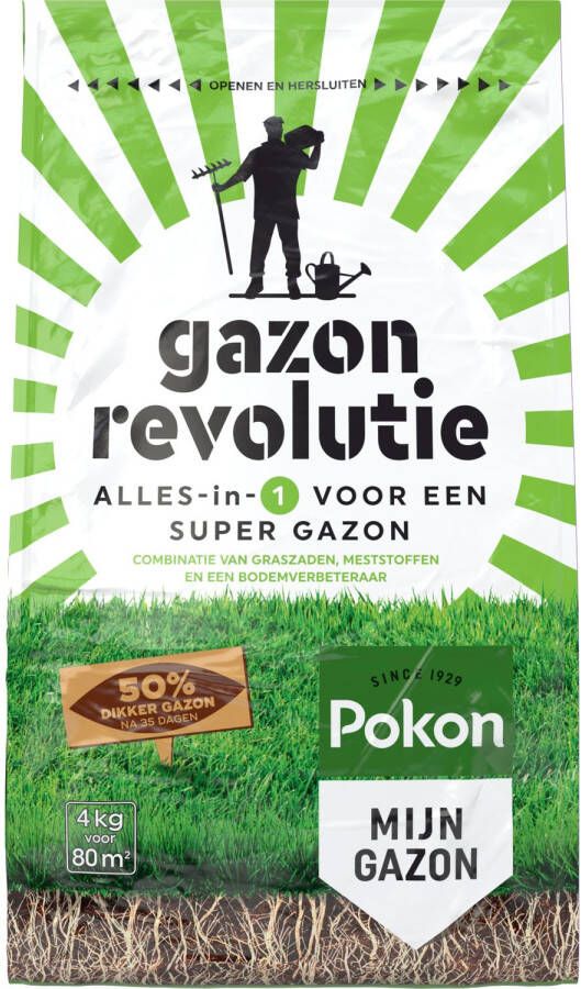 POKON Revolutie Gazonmest 80 m² 4 kg