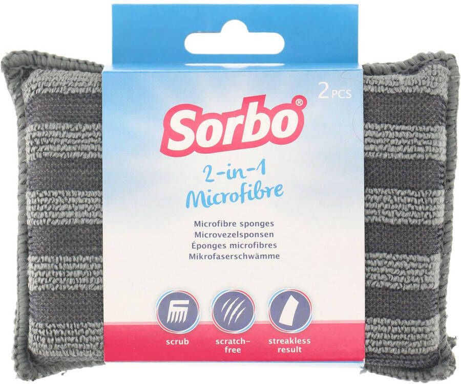 Sorbo 2-in-1 Microvezelspons Home Deco 2 Stuks