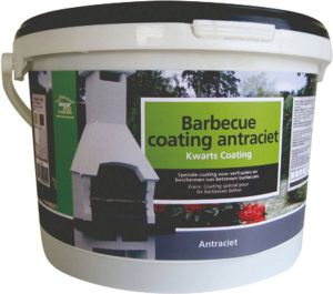 Praxis Decor betonnen barbecue coating antraciet 8kg