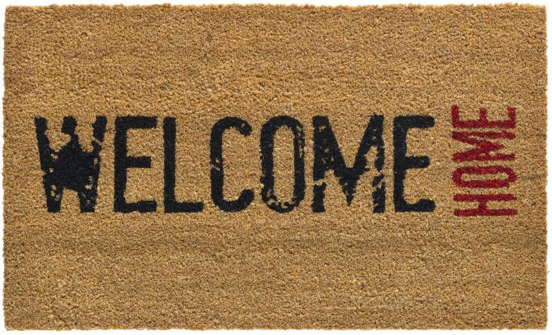 Praxis Deurmat Ruco Print Welcome Home 45x75cm