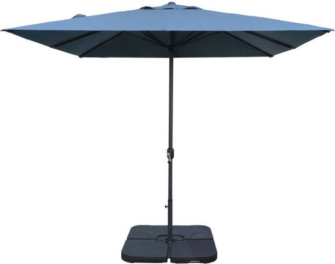 Praxis Easywind Tuinparasol Windbestendig 3x3m Belveo Acryl Blauw