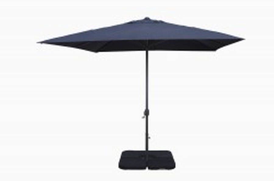 Praxis Easywind Tuintuinparasol Windbestendig 3x3m Belveo Middenstok Harmattan Grijs