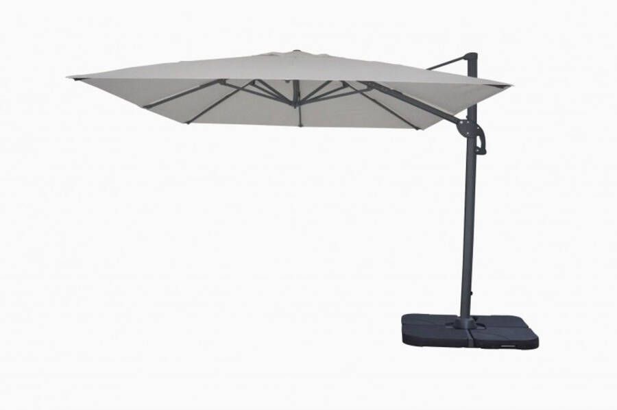 Praxis Easywind Zweefparasol Windbestendig 3x3m Belveo Foehn Ecru