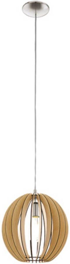 Eglo Cossano Hanglamp 1 Lichts Ø300mm. Nikkel-Mat Ahorn - Foto 4