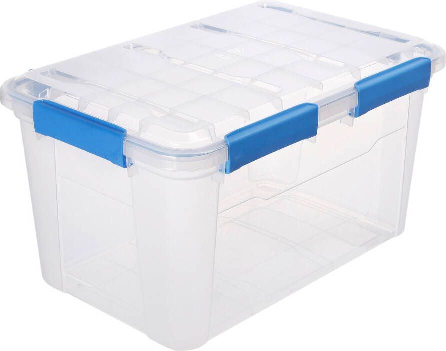 Praxis Ezystorage Opbergbox Waterproof Met Deksel En Grip Kliksluitingen 50l