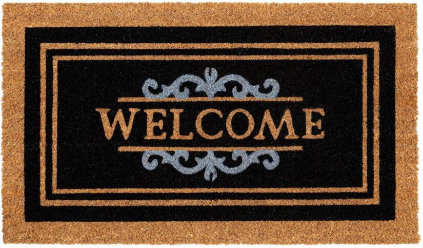 Praxis Kokosmat E-coco Classic Welcome Black 40 X 70 Cm