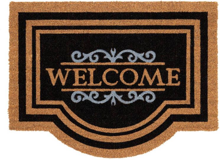 Praxis Kokosmat E-coco Classic Welcome Black 60 X 80 Cm