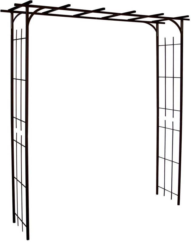 Praxis Rozenboog Pergola Vierkante Buis Roest 187x40x198cm (1)